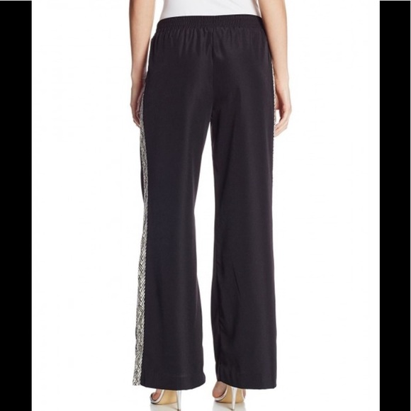 Sanctuary Side Stripe Elastic Waist Pants Black XS - Picture 2 of 5